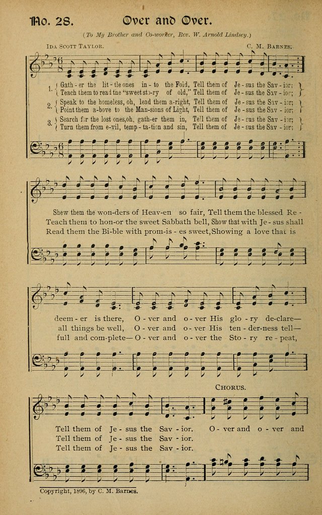 Sweet Harmonies: a new song book of gospels songs for use in revivals and all religious gatherings, sunday-schools, etc. page 22