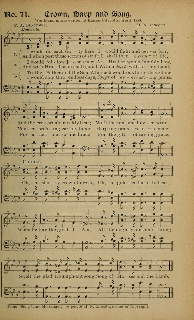 Sweet Harmonies: a new song book of gospels songs for use in revivals and all religious gatherings, sunday-schools, etc. page 59