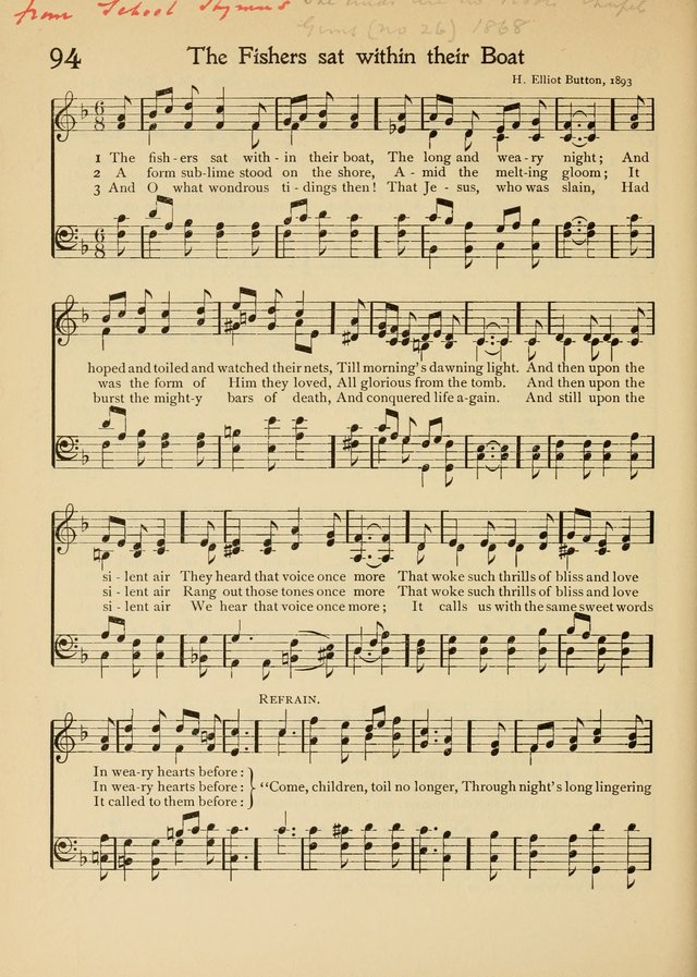 The School Hymnal page 103