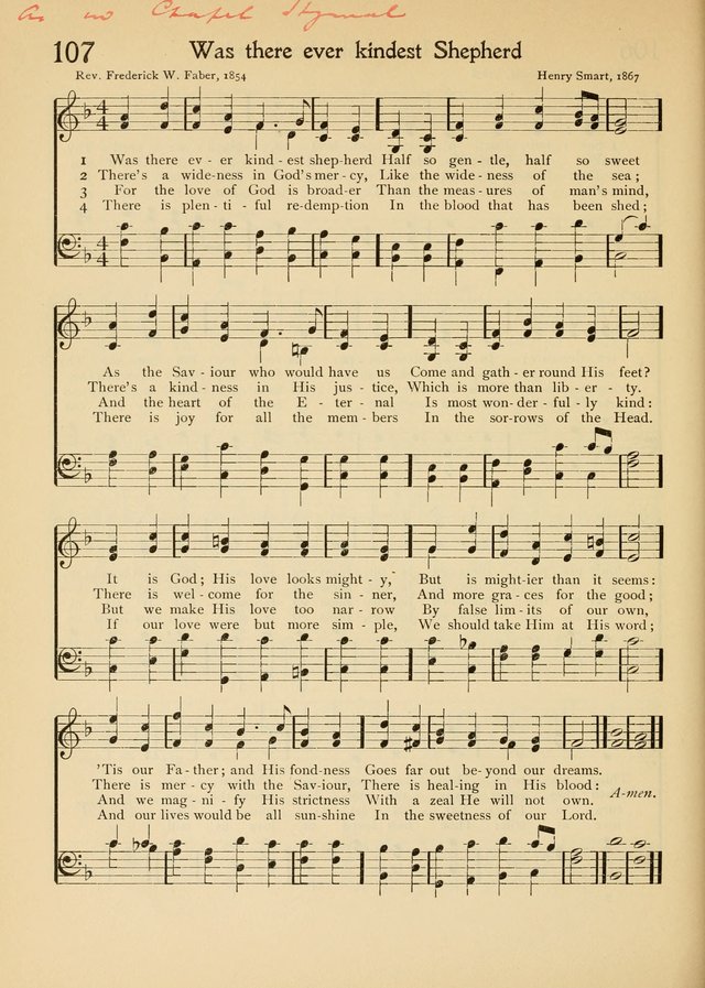 The School Hymnal page 115