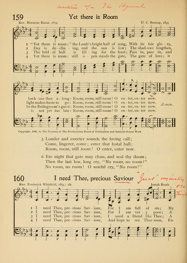 The School Hymnal page 161