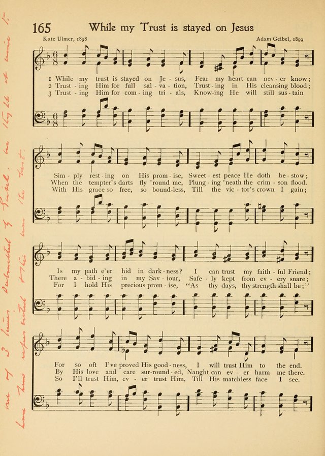 The School Hymnal page 167