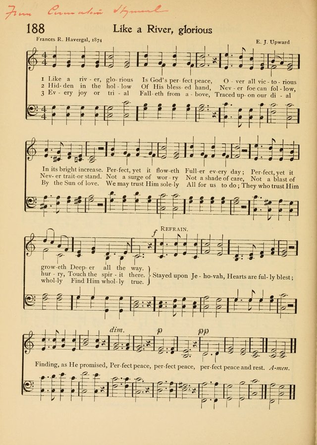 The School Hymnal page 187