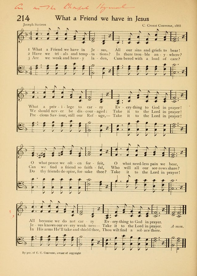 The School Hymnal page 213