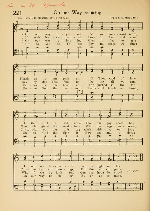 The School Hymnal page 219