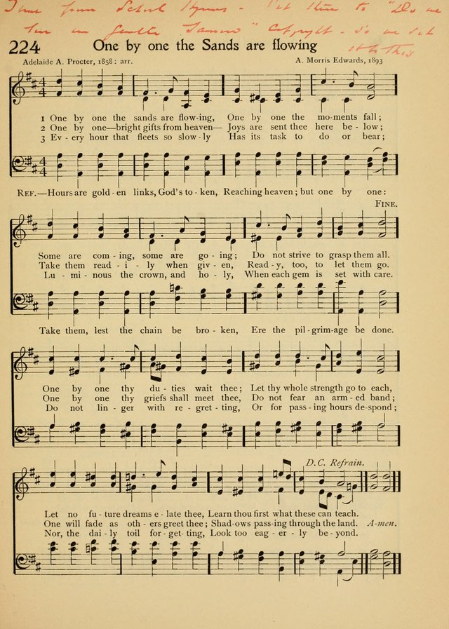 The School Hymnal page 222