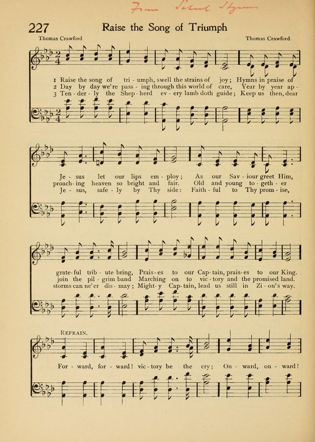 The School Hymnal page 225