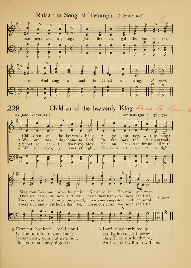 The School Hymnal page 226