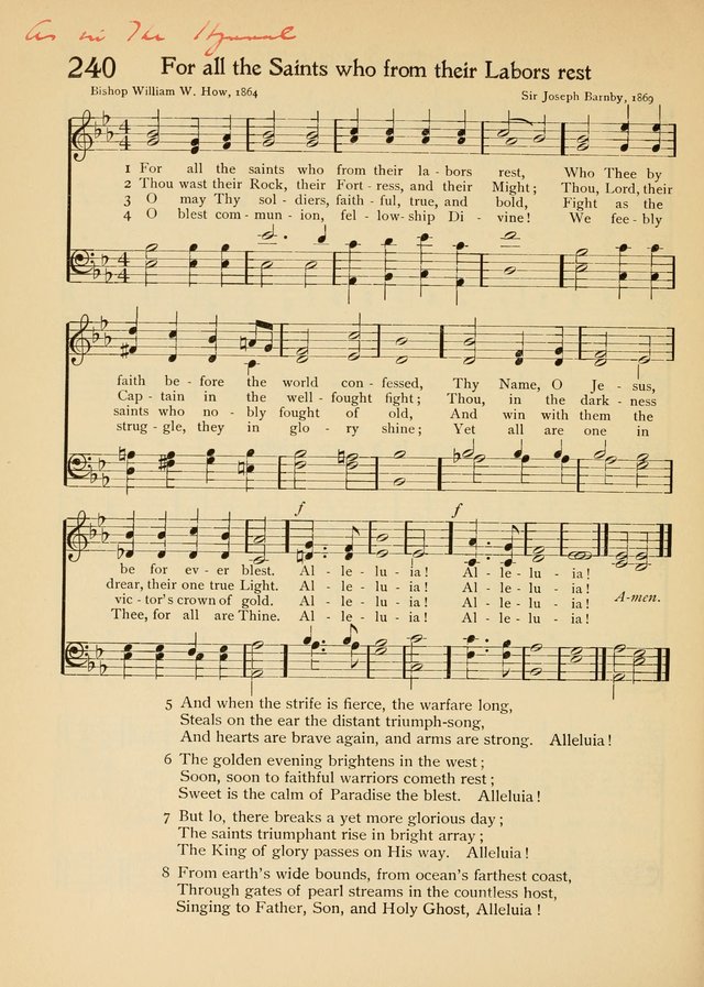The School Hymnal page 239