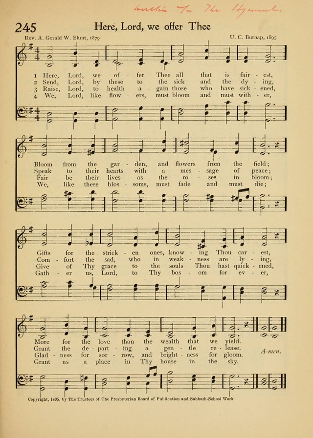 The School Hymnal page 244