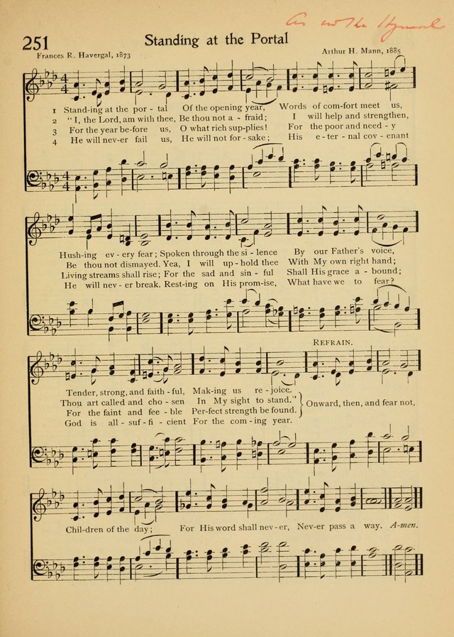 The School Hymnal page 250