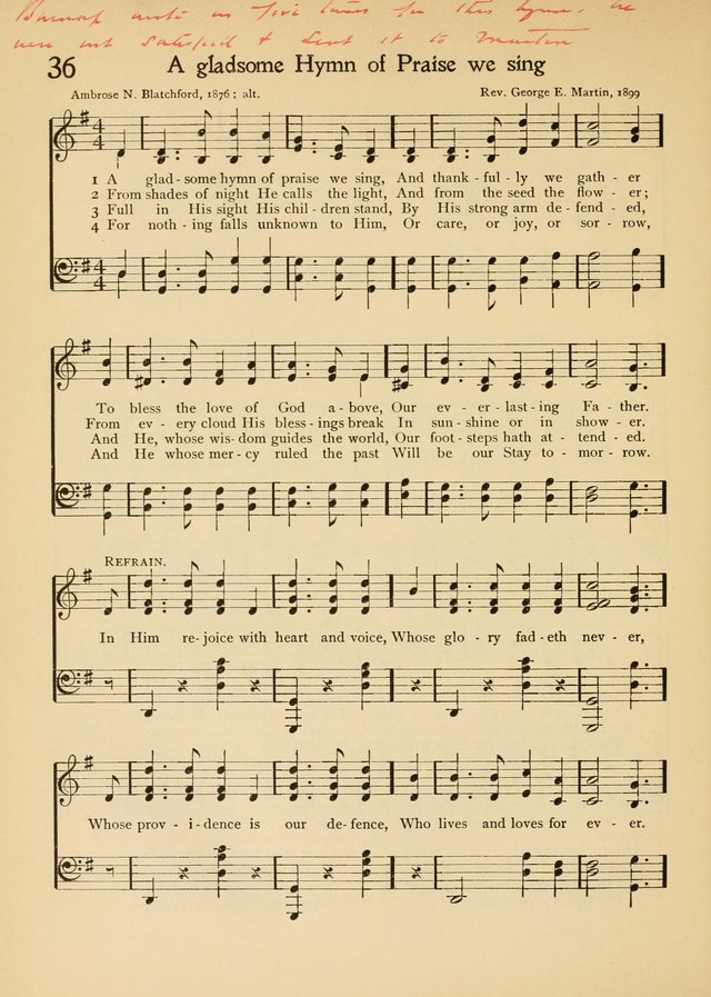 The School Hymnal page 47