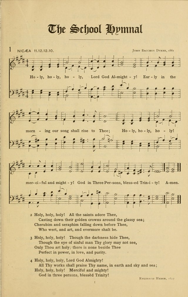 The School Hymnal: a book of worship for young people page 1