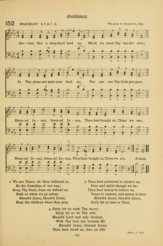 The School Hymnal: a book of worship for young people page 127