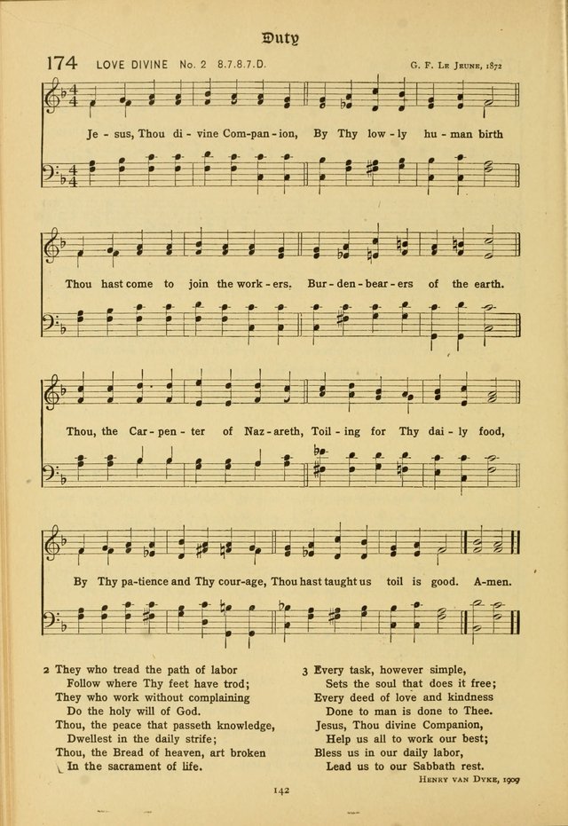 The School Hymnal: a book of worship for young people page 142