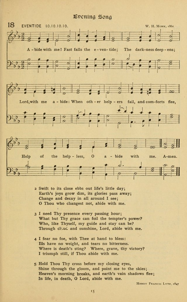 The School Hymnal: a book of worship for young people page 15