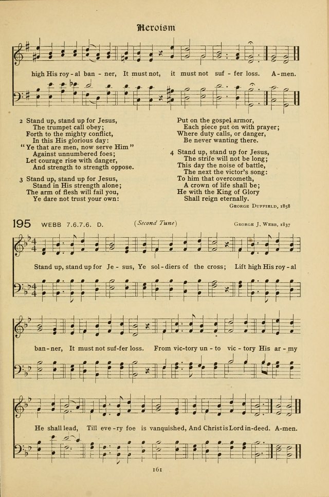 The School Hymnal: a book of worship for young people page 161