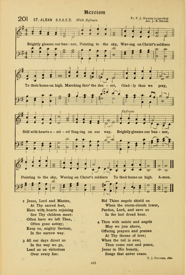 The School Hymnal: a book of worship for young people page 168