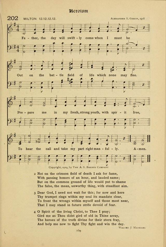 The School Hymnal: a book of worship for young people page 169