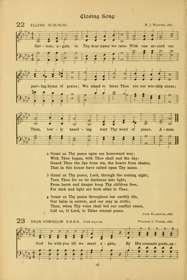 The School Hymnal: a book of worship for young people page 18