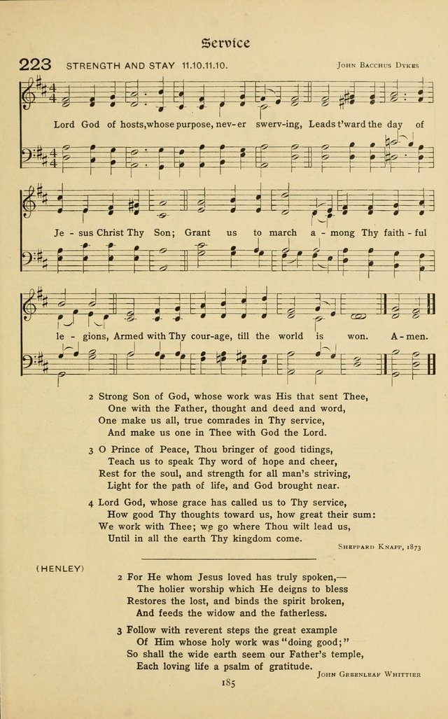 The School Hymnal: a book of worship for young people page 185