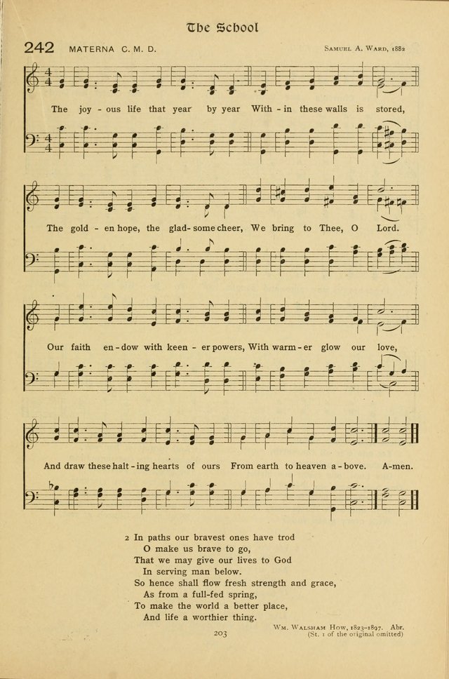 The School Hymnal: a book of worship for young people page 203