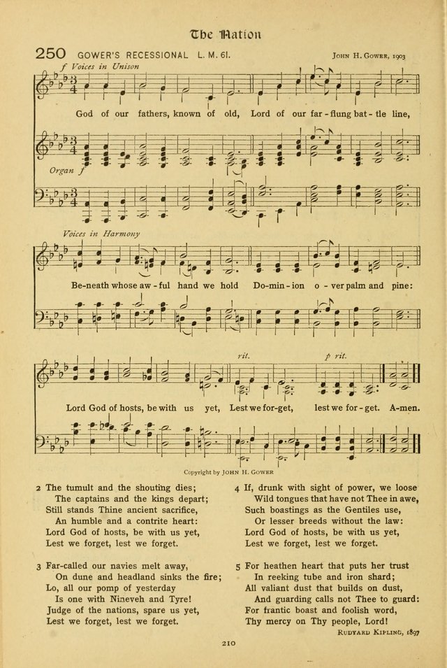 The School Hymnal: a book of worship for young people page 210
