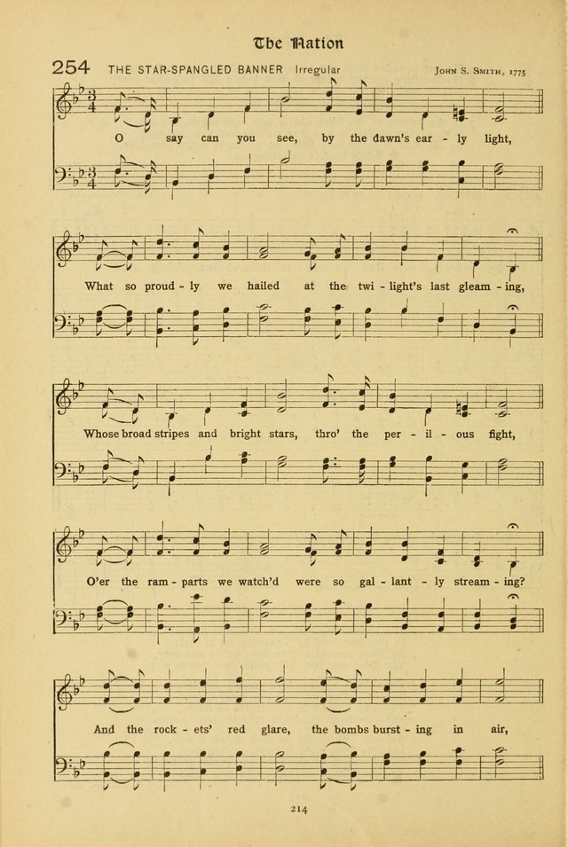 The School Hymnal: a book of worship for young people page 214