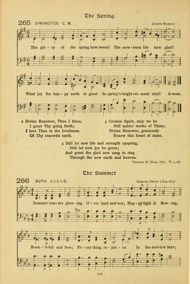 The School Hymnal: a book of worship for young people page 226