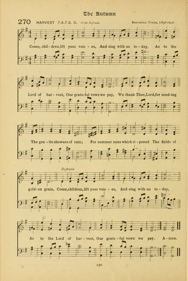 The School Hymnal: a book of worship for young people page 230