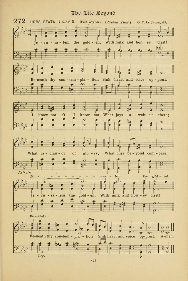 The School Hymnal: a book of worship for young people page 233