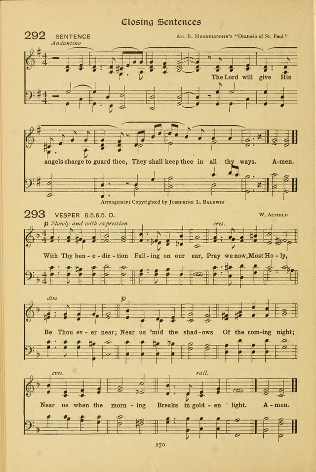 The School Hymnal: a book of worship for young people page 270