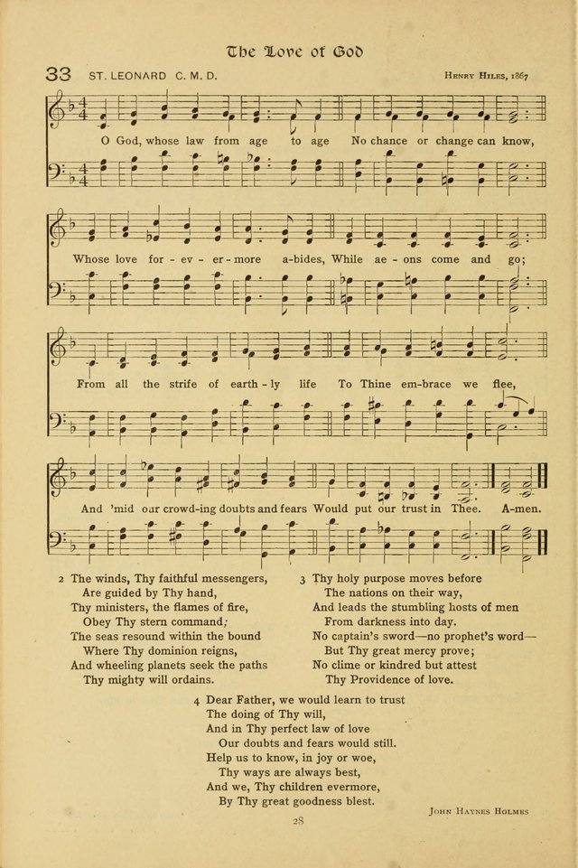 The School Hymnal: a book of worship for young people page 28