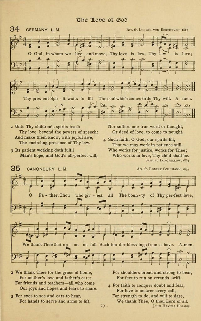 The School Hymnal: a book of worship for young people page 29