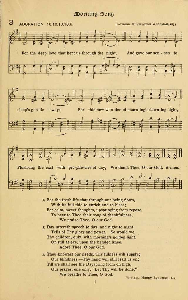 The School Hymnal: a book of worship for young people page 3