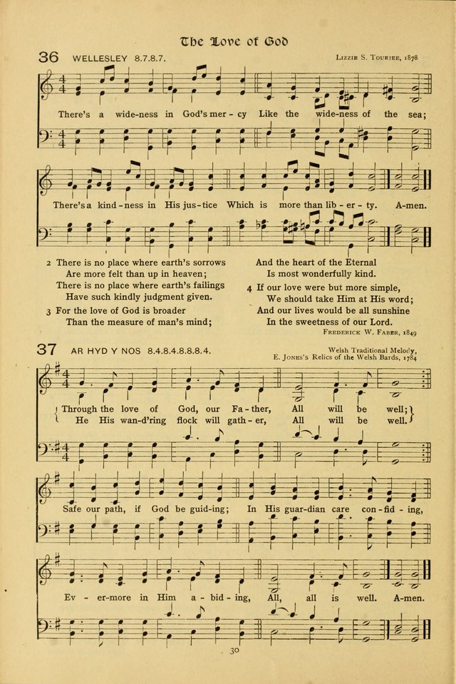 The School Hymnal: a book of worship for young people page 30