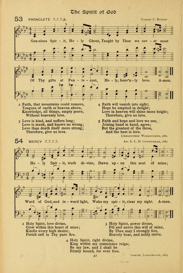 The School Hymnal: a book of worship for young people page 42