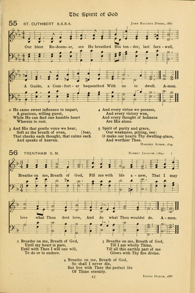 The School Hymnal: a book of worship for young people page 43