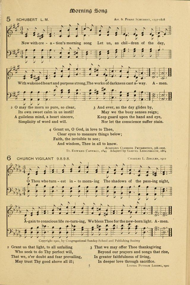The School Hymnal: a book of worship for young people page 5