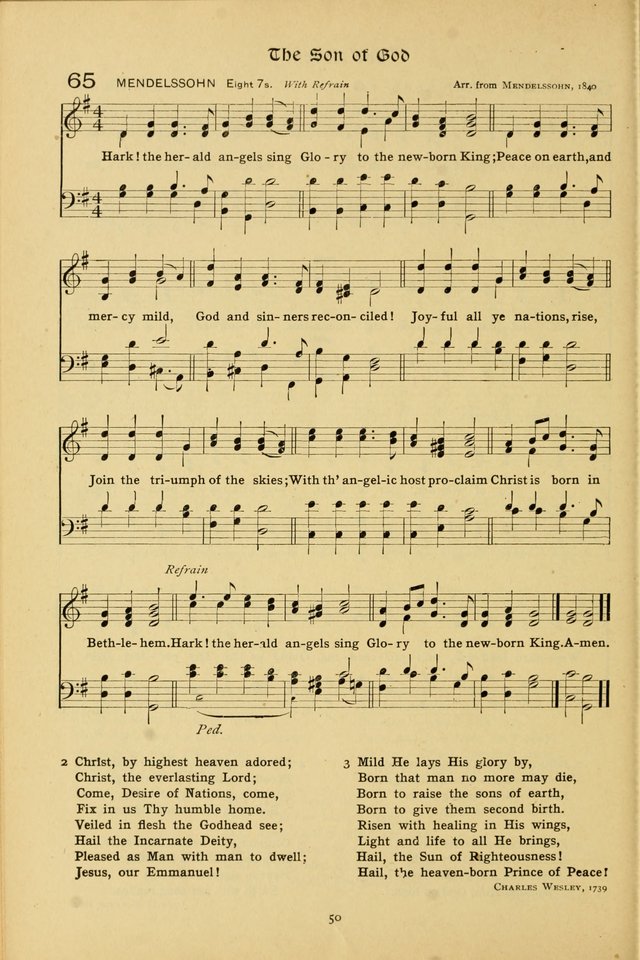 The School Hymnal: a book of worship for young people page 50
