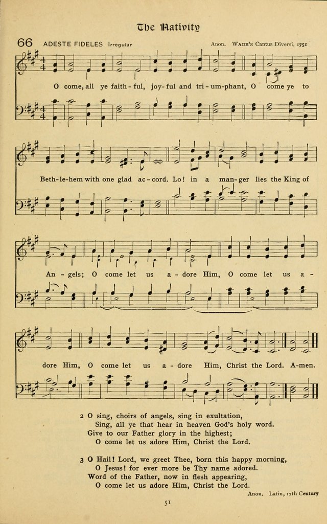 The School Hymnal: a book of worship for young people page 51