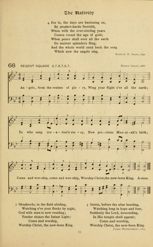The School Hymnal: a book of worship for young people page 53