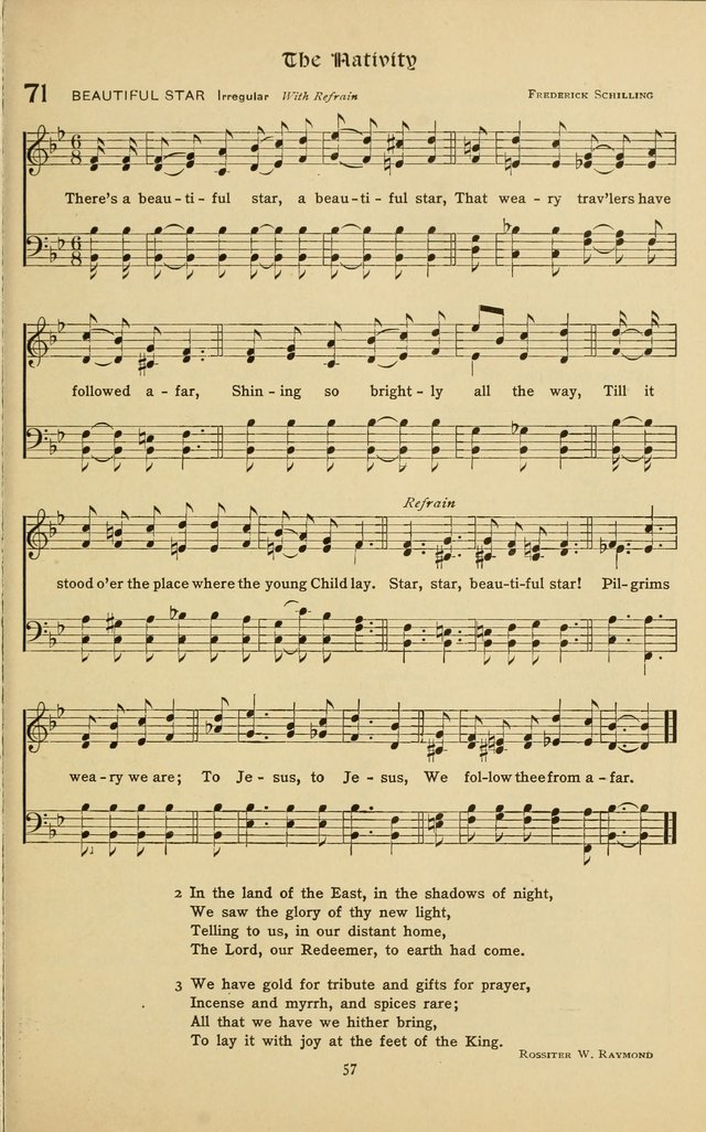 The School Hymnal: a book of worship for young people page 57