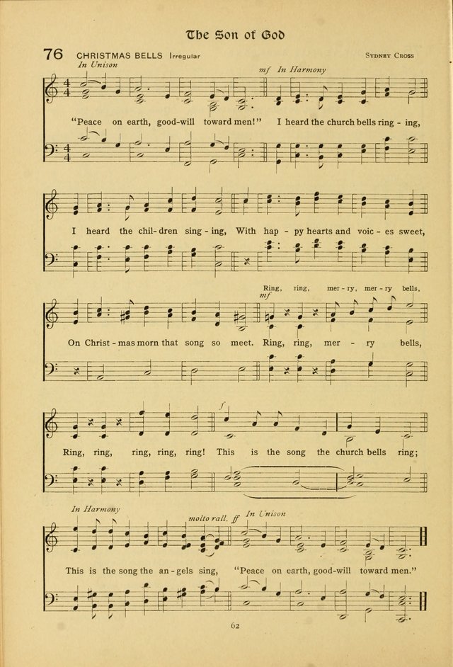 The School Hymnal: a book of worship for young people page 62