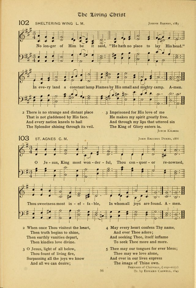 The School Hymnal: a book of worship for young people page 86