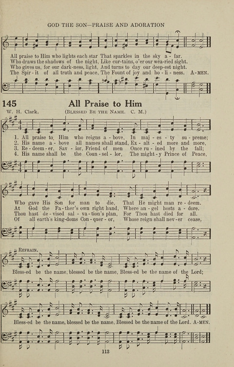 Service Hymnal: with responsive readings, appropriate for all Protestant religious activities page 105