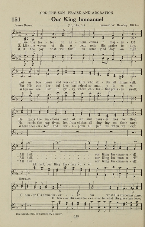 Service Hymnal: with responsive readings, appropriate for all Protestant religious activities page 110