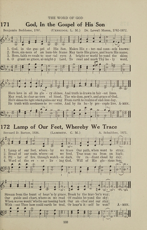 Service Hymnal: with responsive readings, appropriate for all Protestant religious activities page 125
