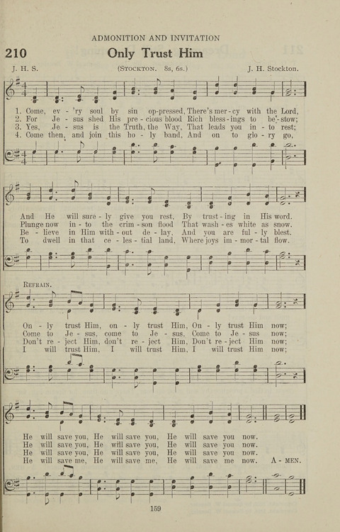 Service Hymnal: with responsive readings, appropriate for all Protestant religious activities page 151