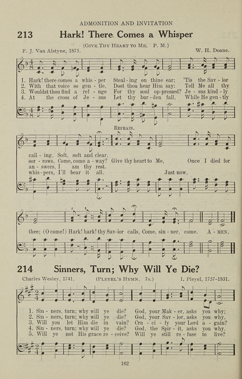 Service Hymnal: with responsive readings, appropriate for all Protestant religious activities page 154